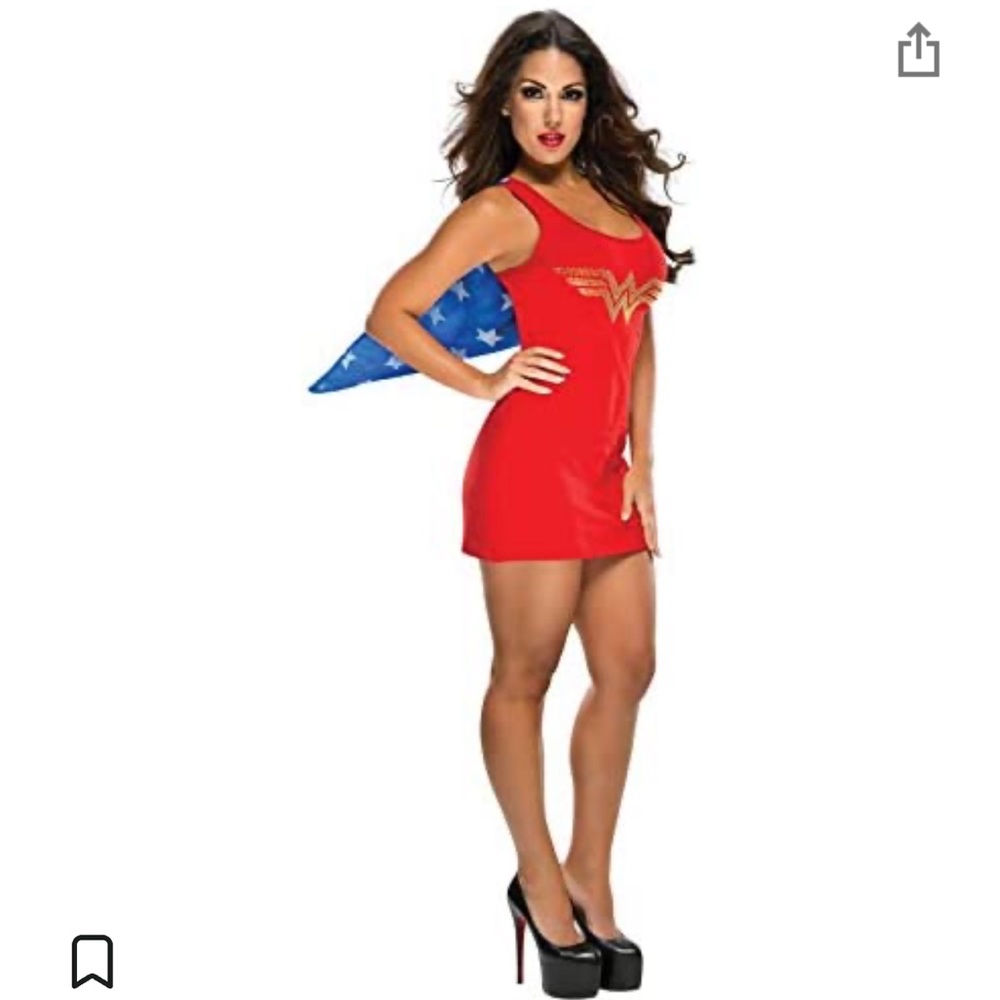 Rubie's womens Rhinestone Wonder Woman Adult Sized Costumes, Red
